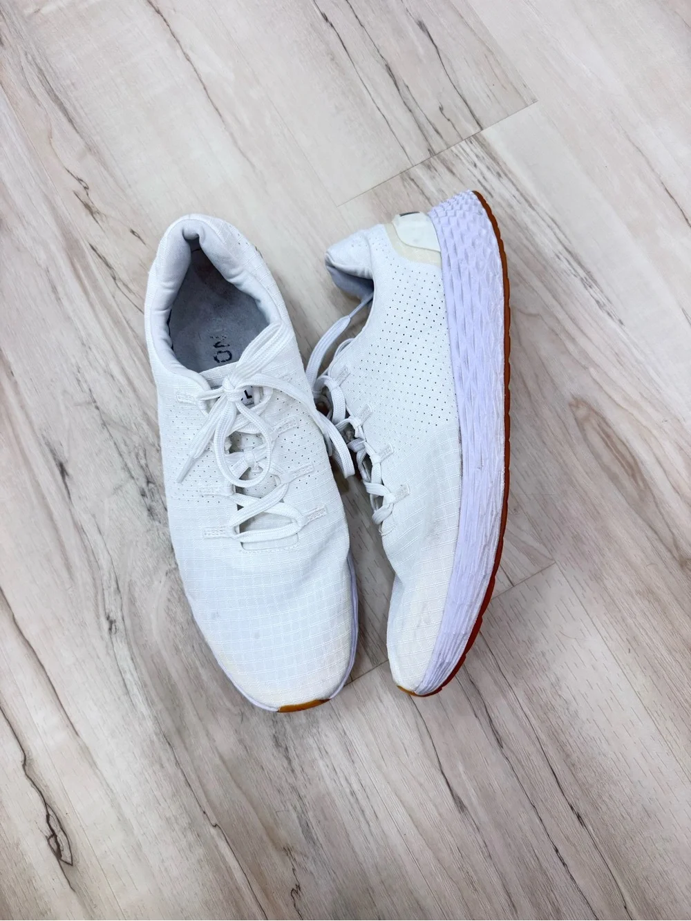 NoBull Allday Ripstop Mens Sneaker Lace Up Running Shoes white Sz 12